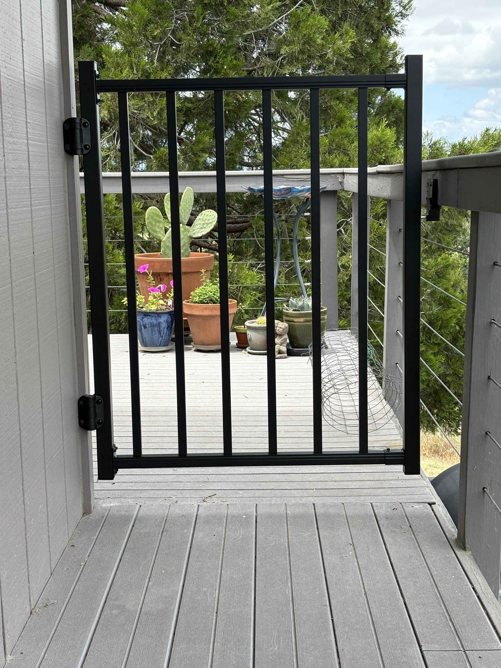 Completed exterior gate and hardware repair Completed exterior gate and hardware repair